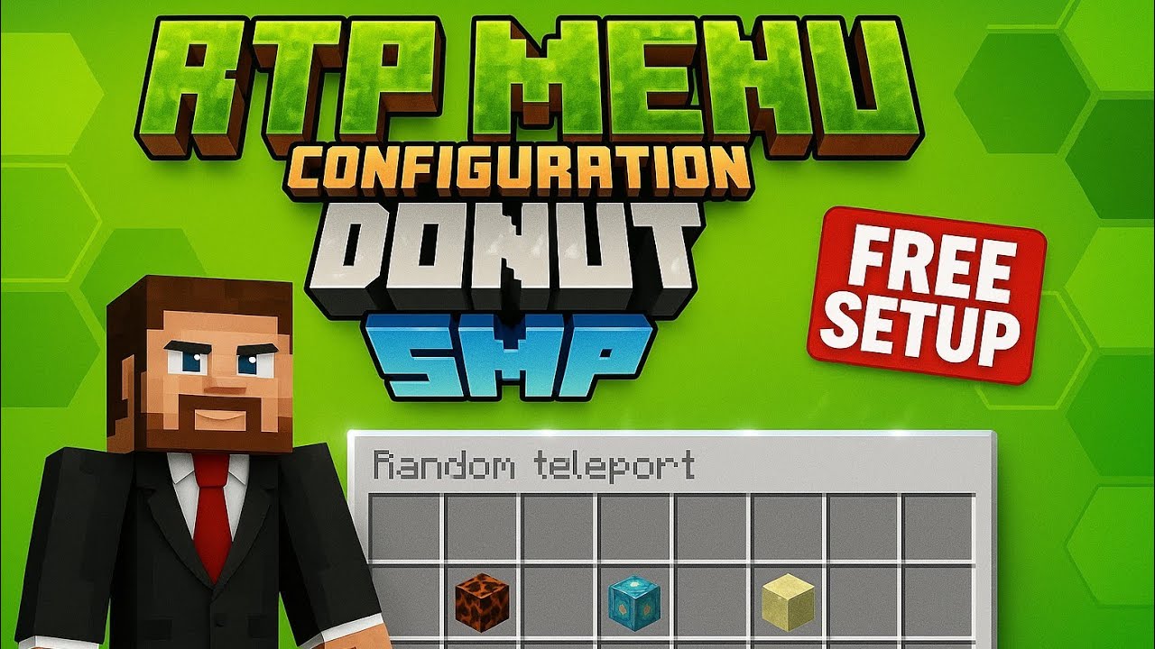 🎯How to Make a DonutSMP-Style RTP Menu in Minecraft 🎯 | BetterRTP + DeluxeMenus Tutorial🎊