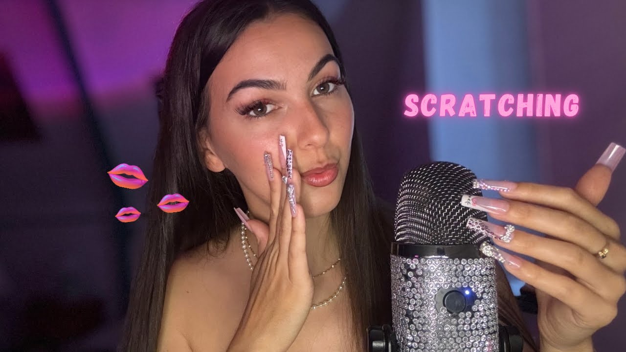 Slow asmr: scratching + bruits de bouche crémeux/mouillé 🤯