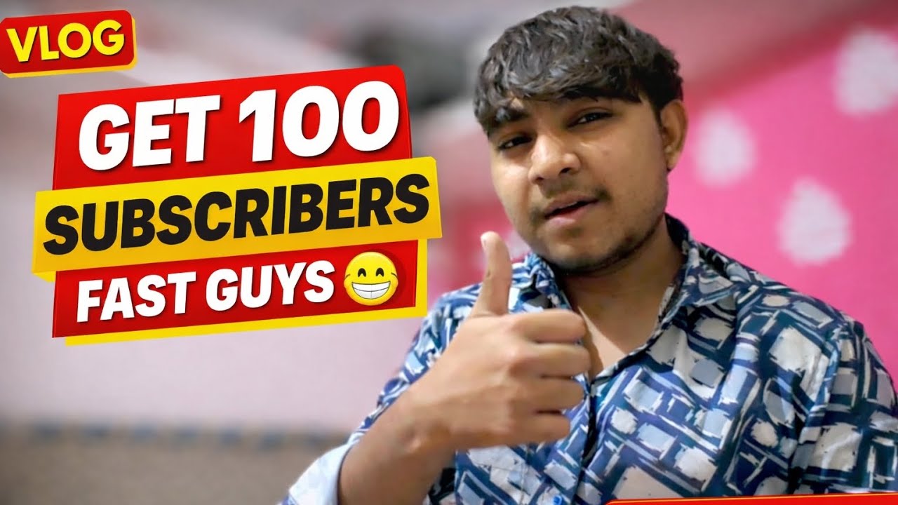 Get 100 Subscribers Fast Gaye 😁🤣 