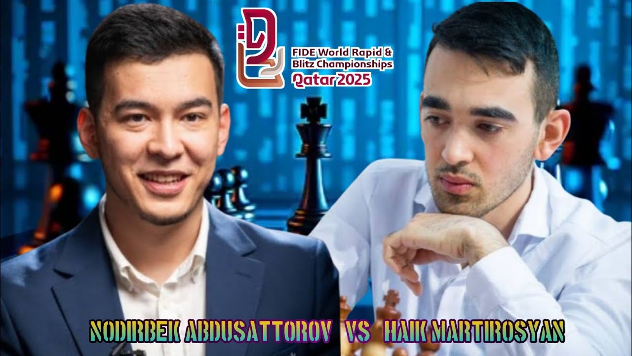 World Blitz!! Haik Martirosyan vs Nodirbek Abdusattorov | Fide World Blitz Championship | chesscom