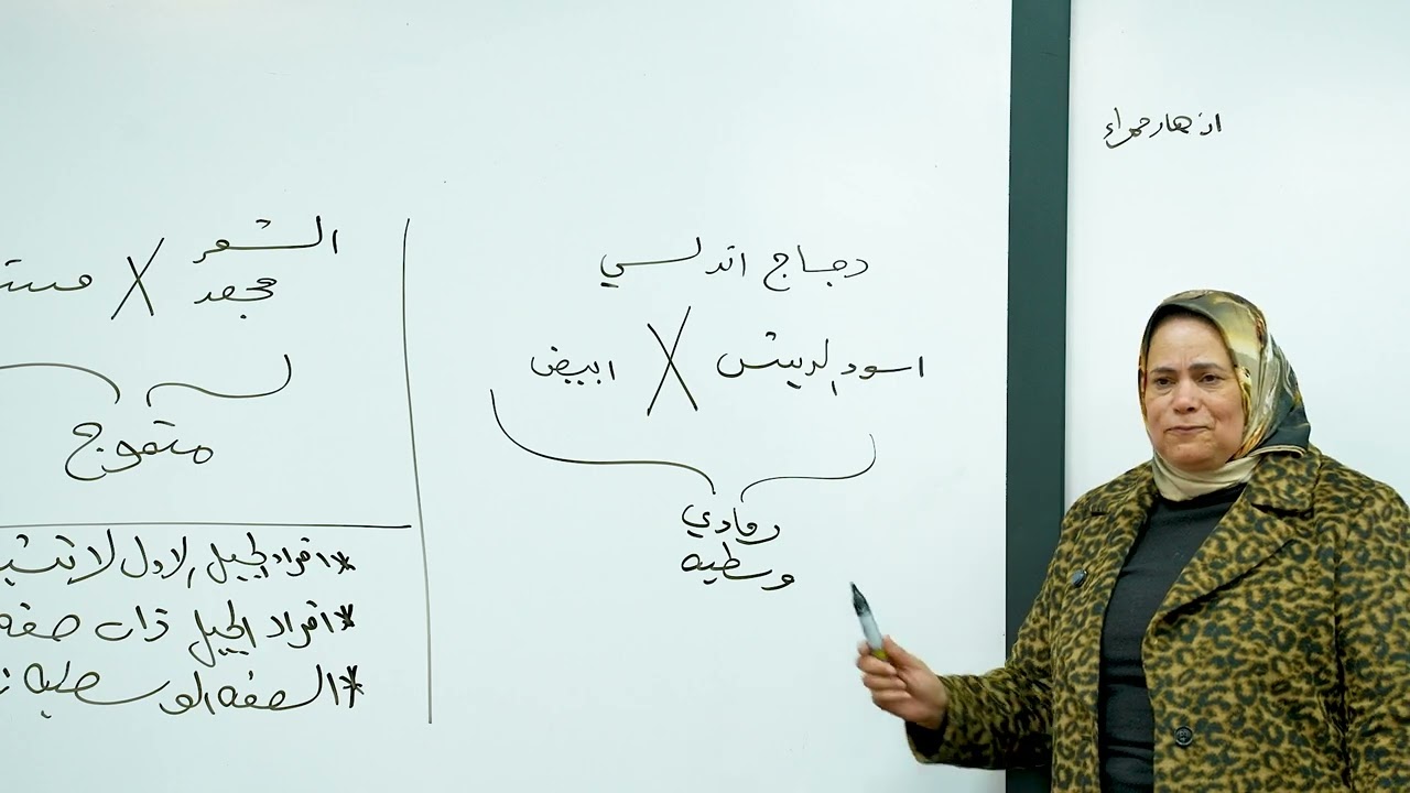 محاضرة وراثة ٣٢الجزء الاول سيادة غير تامة