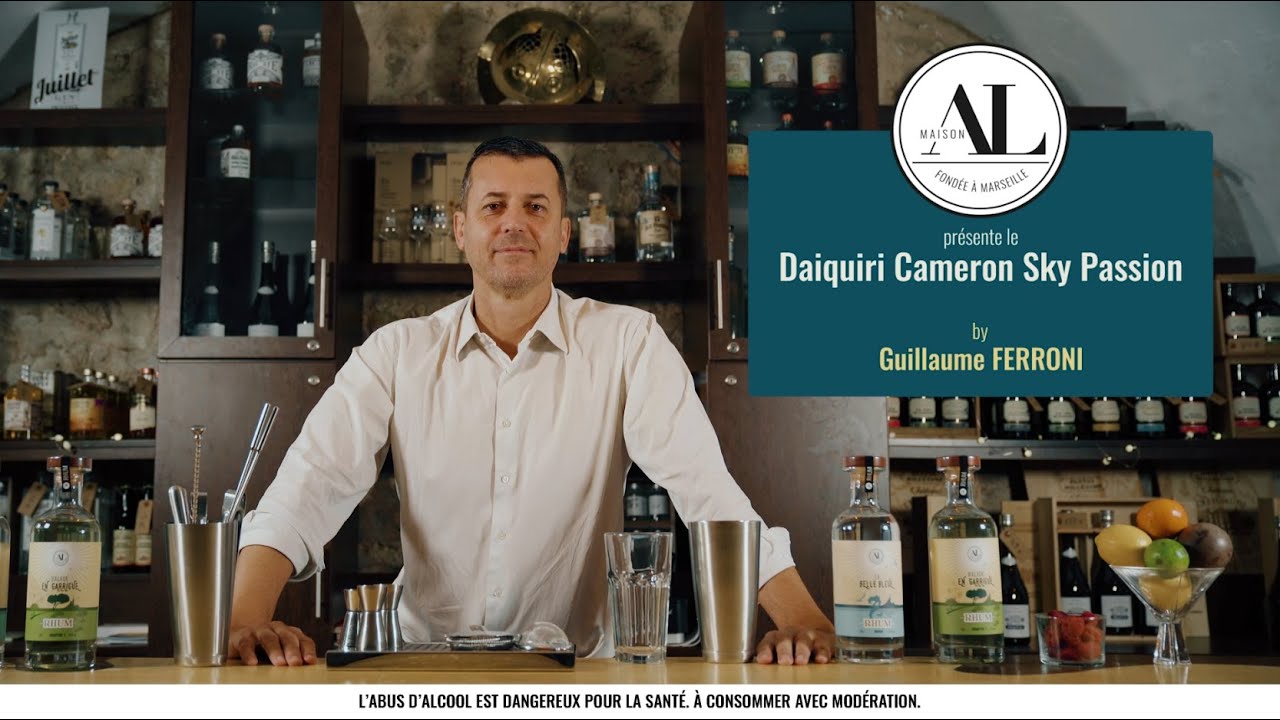 RECETTE COCKTAIL DAIQUIRI CAMERON SKY PASSION | RHUM LA BELLE BLEUE MAISON AL
