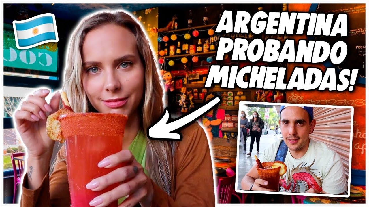 Argentina PROBANDO MICHELADAS por PRIMERA VEZ! en Mexico
