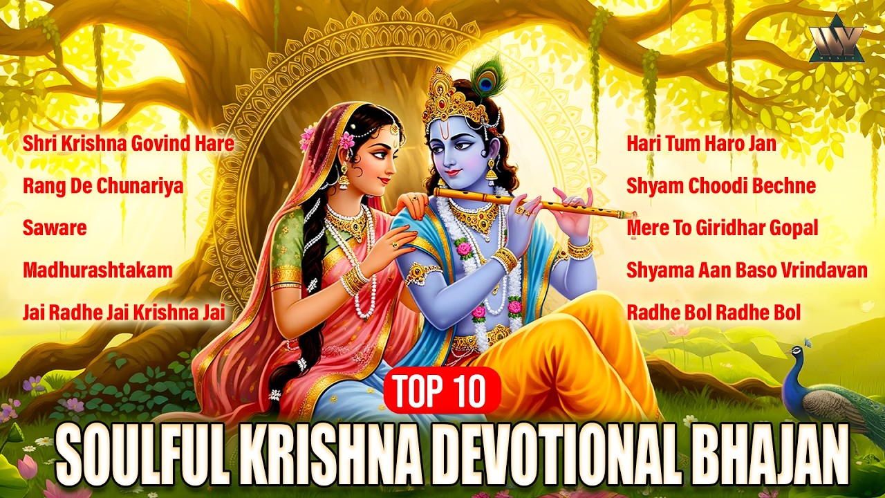 Top 10 Soulful Krishna Devotional Bhajan | Nonstop Krishna Bhajan | Bhakti Songs