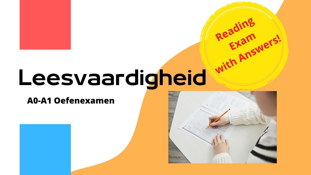 Leesvaardigheid Oefenexamen A0 - A1 | 2025 Practice Exam for Reading | Dutch Integration