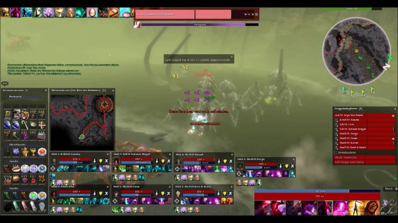 Guildwars: FoW HM with 7 Heroes in 42min