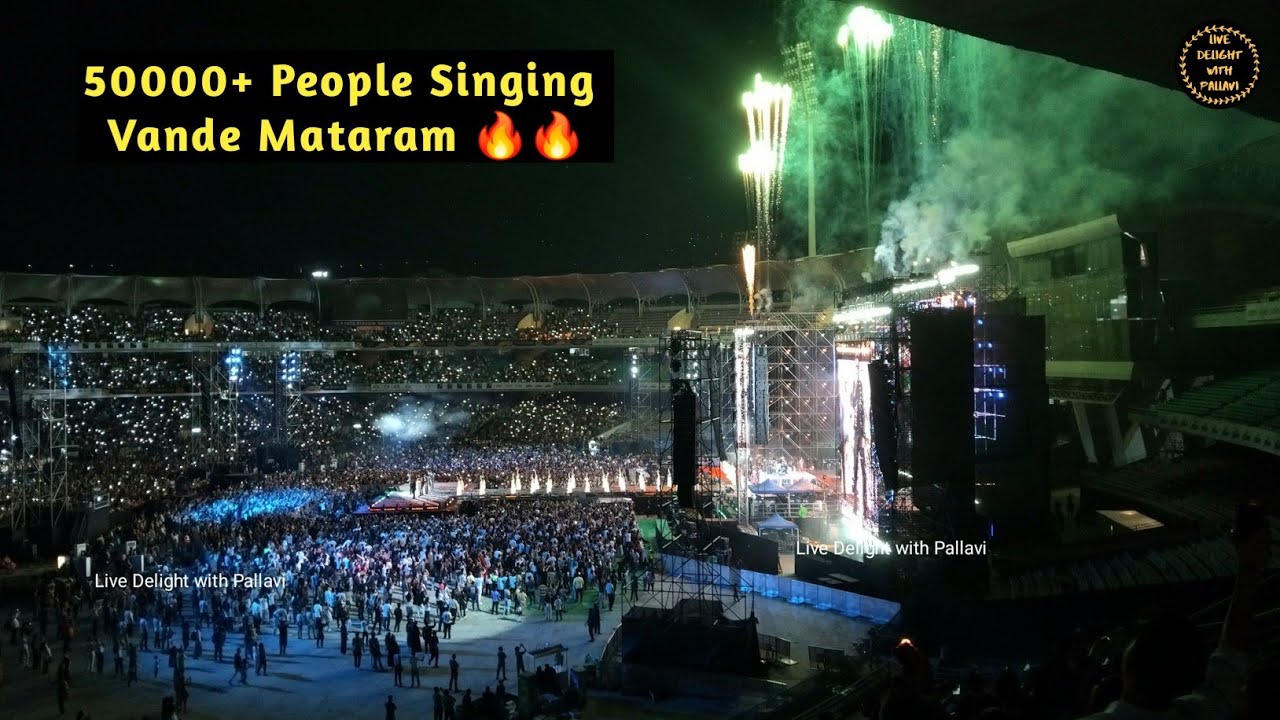 50000 people singing Vande Mataram🇮🇳 | Audience Singing | Vande Mataram | AR Rahman Song #arrahman