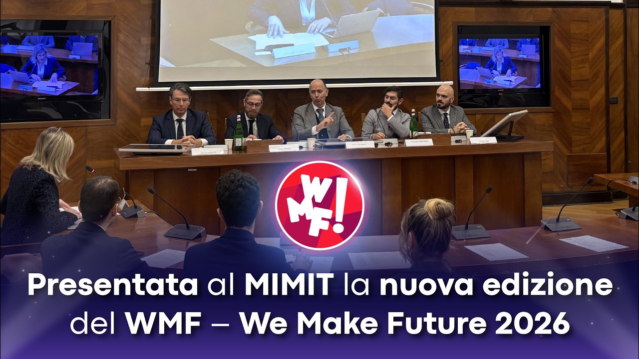 WMF We Make Future 2026 - Conferenza stampa dal MIMIT