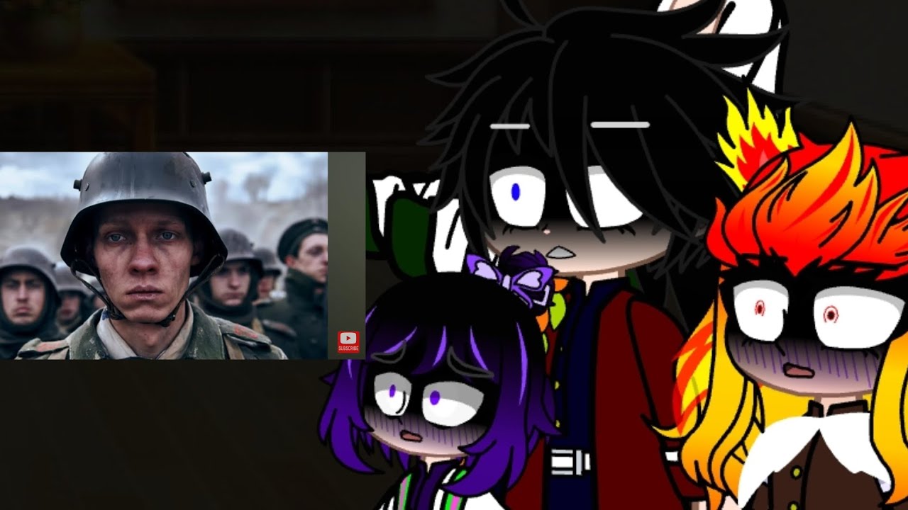 🇪🇸🇺🇲🇧🇷kny gache Club hashira react to all quiet on the western front 🤫 🔇 ⚠️ 🪖 🔫 👨&zwj;✈️#darkfire02
