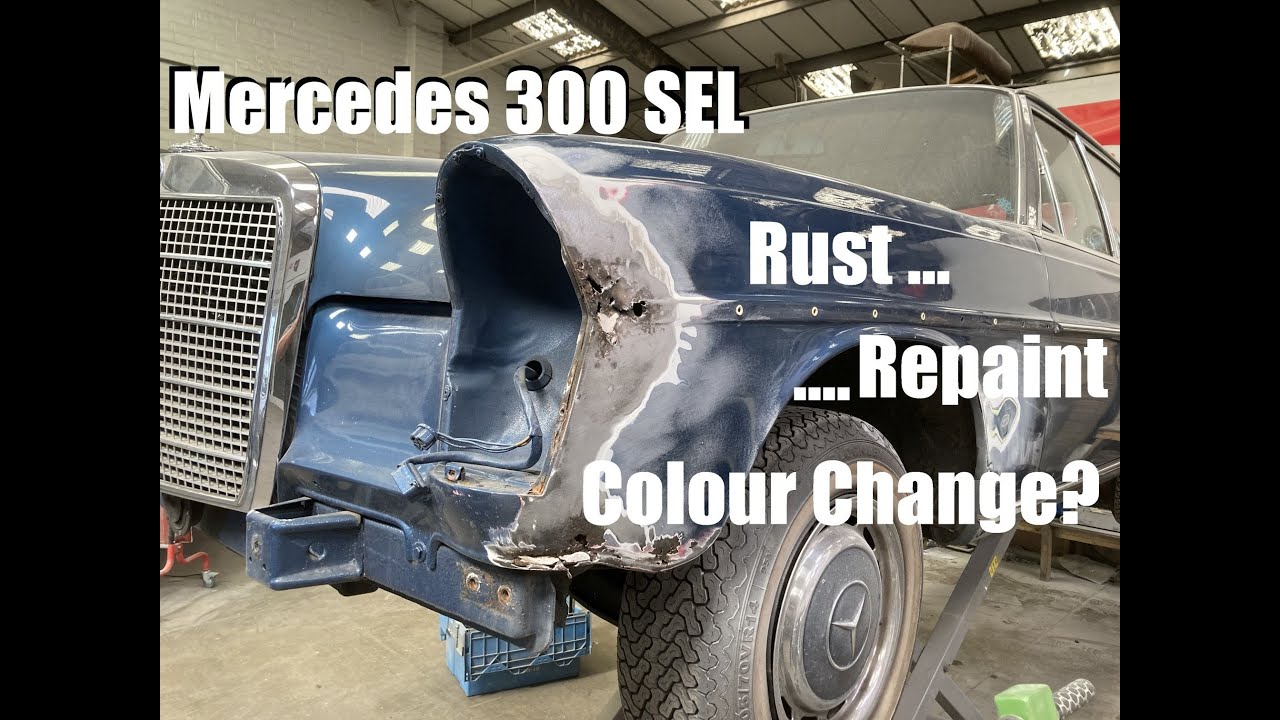 Classic 1972 Mercedes 300 SEL 3.5ltr - Rust....Repaint...Colour Change?   Part 1