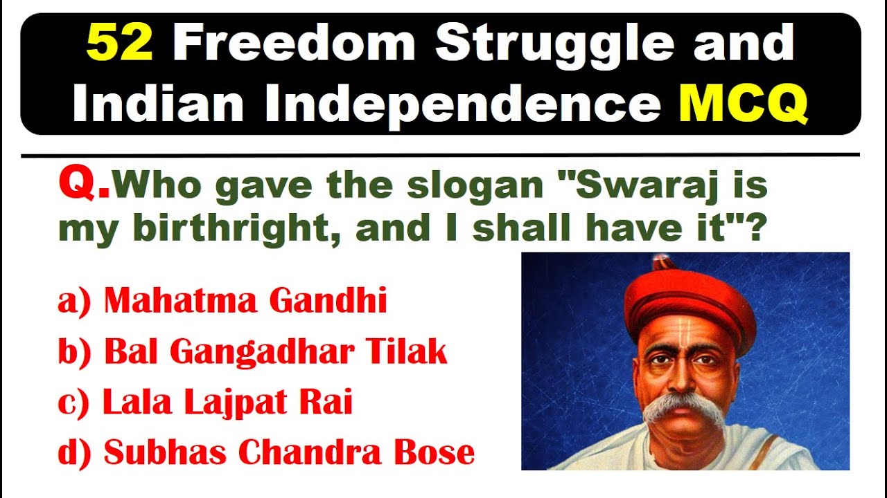 Indian Freedom Struggle Quiz || GK MCQ for Competitive Exams || Indian Independence GK MCQs