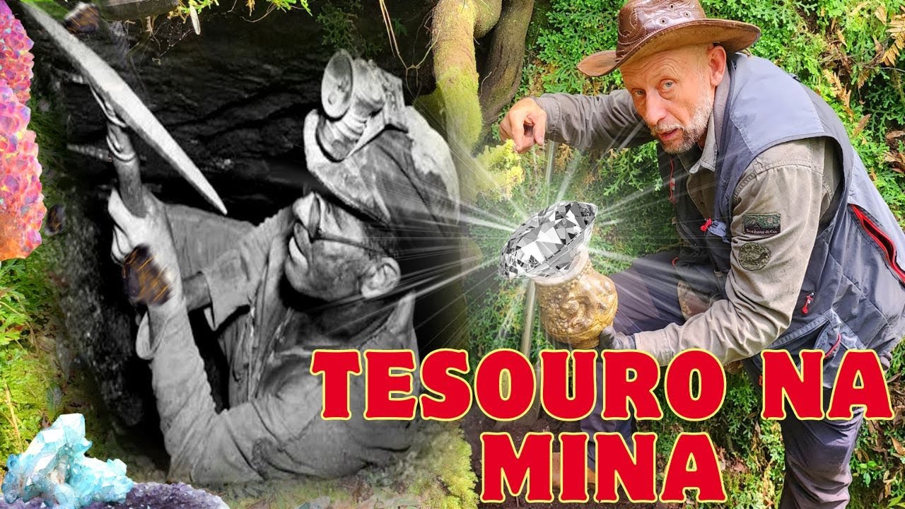 TESOURO e PEDRAS PRECIOSAS em MINA ABANDONADA por ESPANHOIS