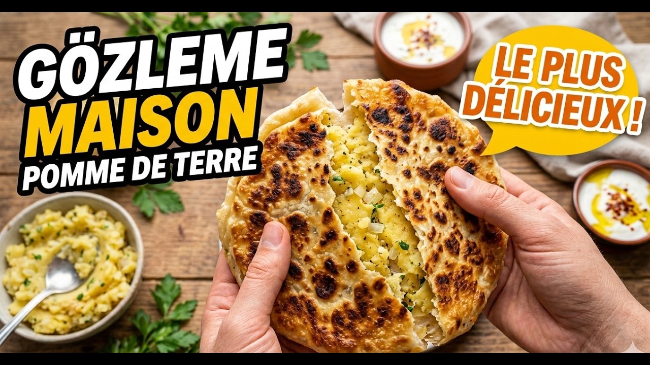 Belbah : Gözleme à la Pomme de Terre #Belbah #Gözleme #GözlemePatate #Délicieux #StreetFood #Cuisine