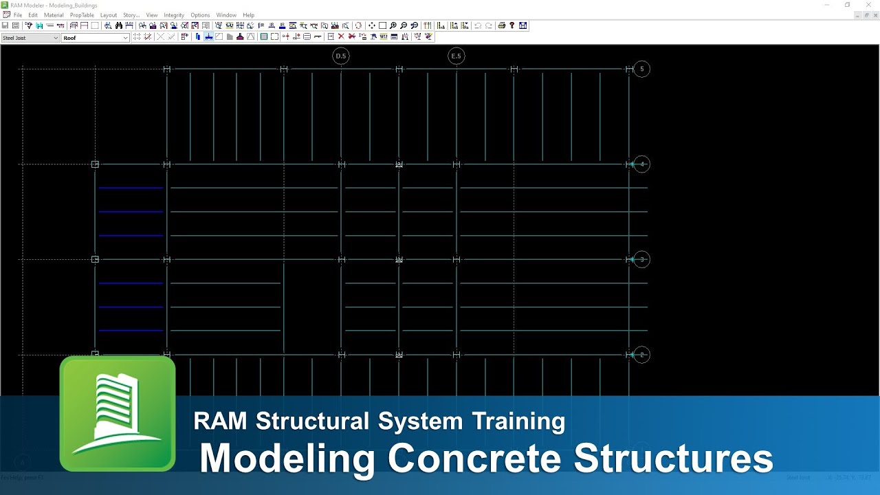 Modeling Concrete Structures in RAM Structural System