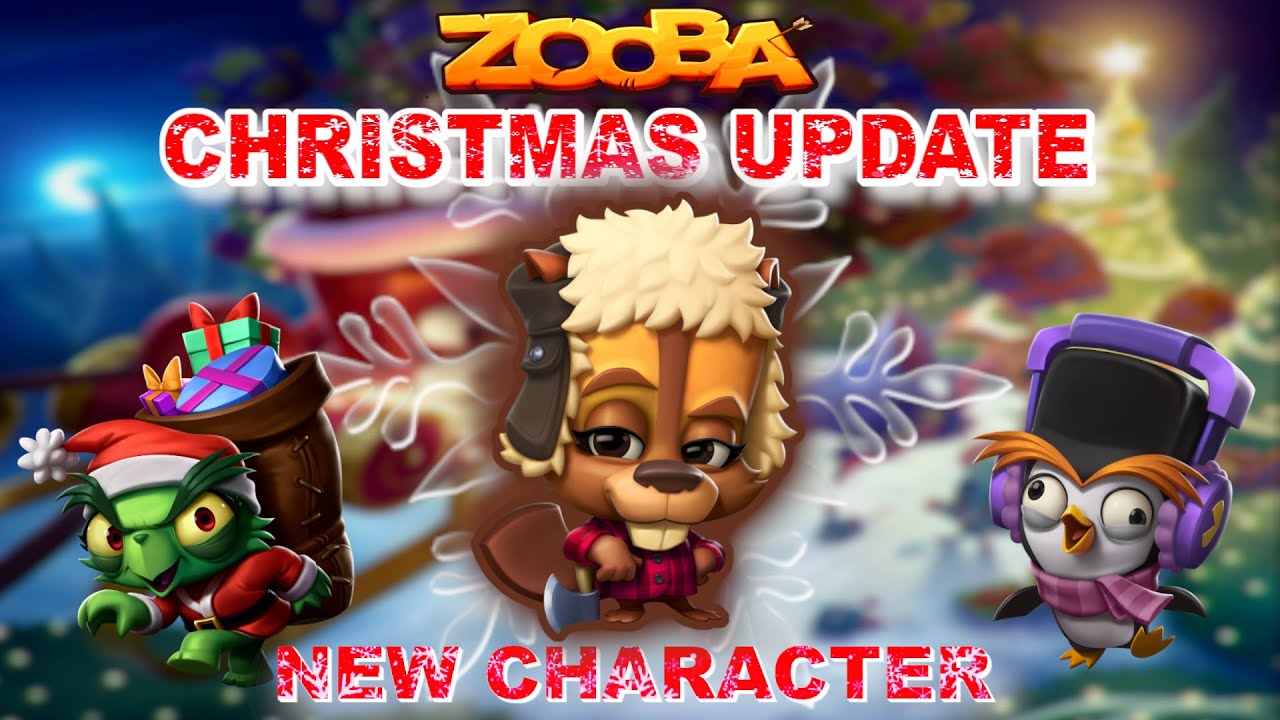 ZOOBA Christmas Update: NEW CHARACTER and NEW SKINS
