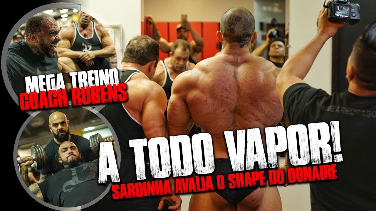 SARDINHA AVALIA SHAPE DO DONAIRE | TREINO DE OMBROS BY COACH RUBENS