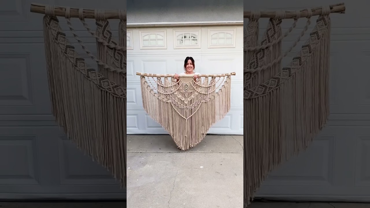 Large Custom Macrame Tapestry #macrame #macramewallart #macramewallhanging