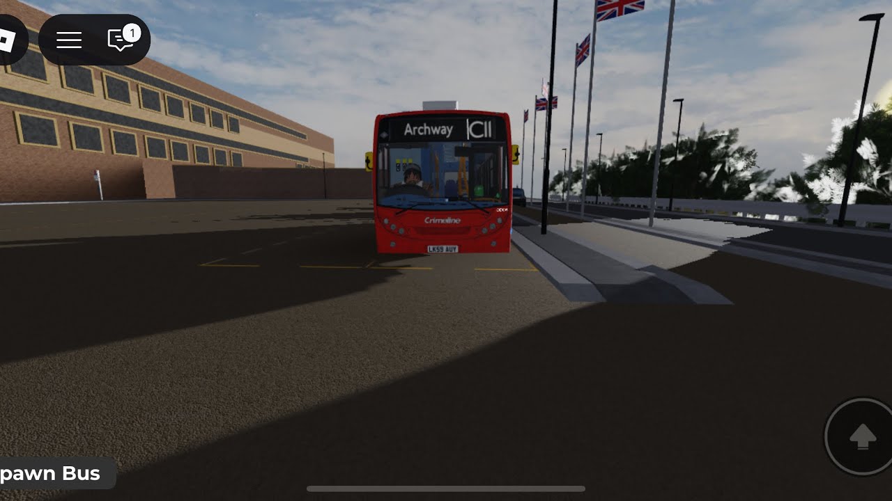 Announcement Working C11 route towards Brent Cross Shopping Centre Roblox project north west game 