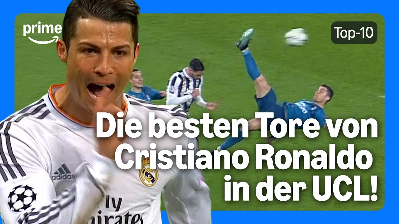 Distanzhammer & Traum-Fallrückzieher: DAS sind CR7s Top-10 Tore in der UEFA Champions League!