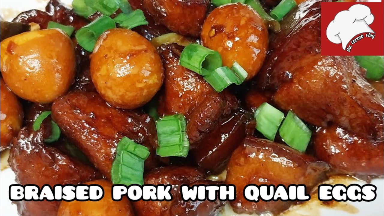 Melt In Your Mouth Braised Pork Belly With Quail Eggs II Chinese Style