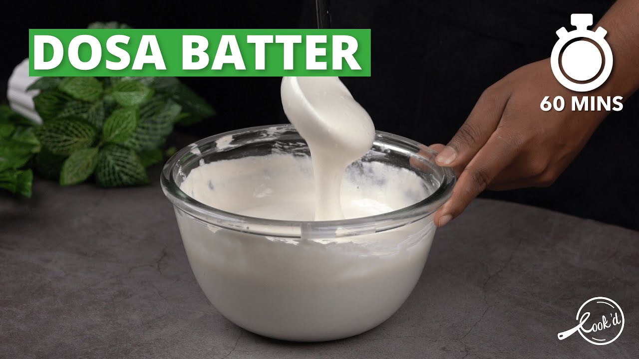 Dosa Batter Recipe | How to Make Dosa Batter | Soft Dosa Batter Recipe | Cookd