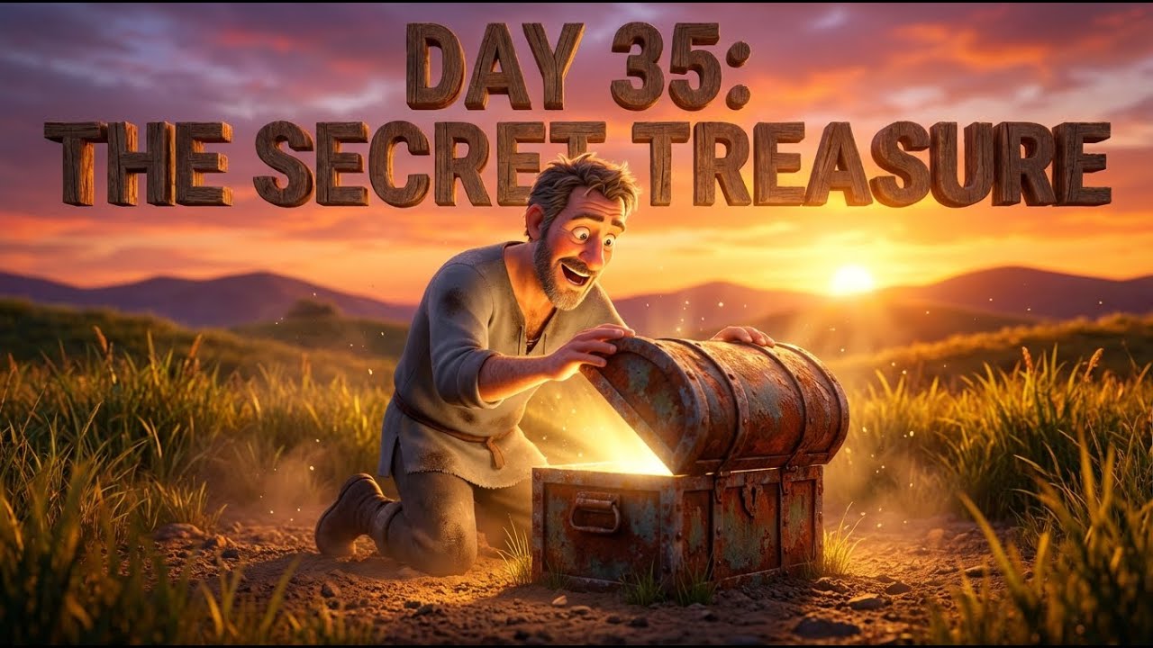 The Secret Treasure! 💎 (Stories Jesus Told) | Kids Devotional | Day 35