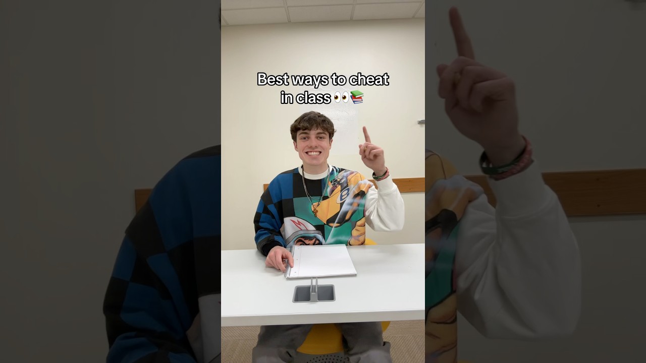 Best ways to cheat in class 👀📚 (feat. @thatmattstorms)