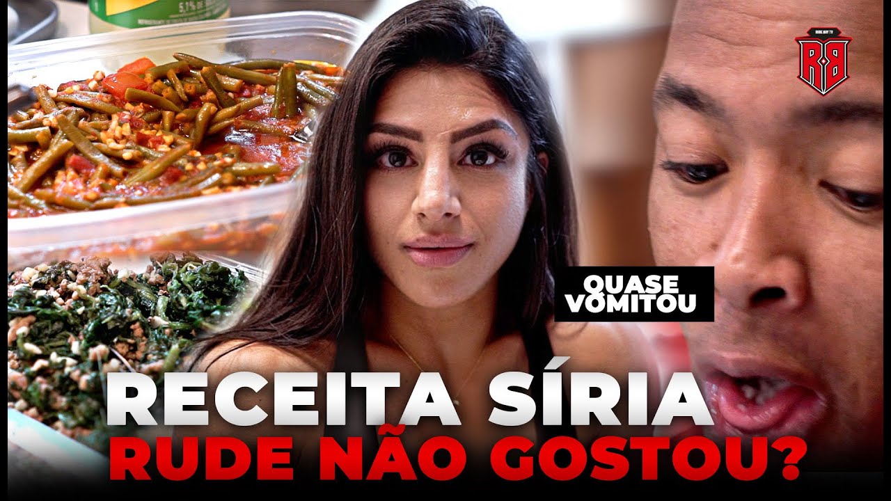 RUDE EXPERIMENTOU A COMIDA DA SABINE