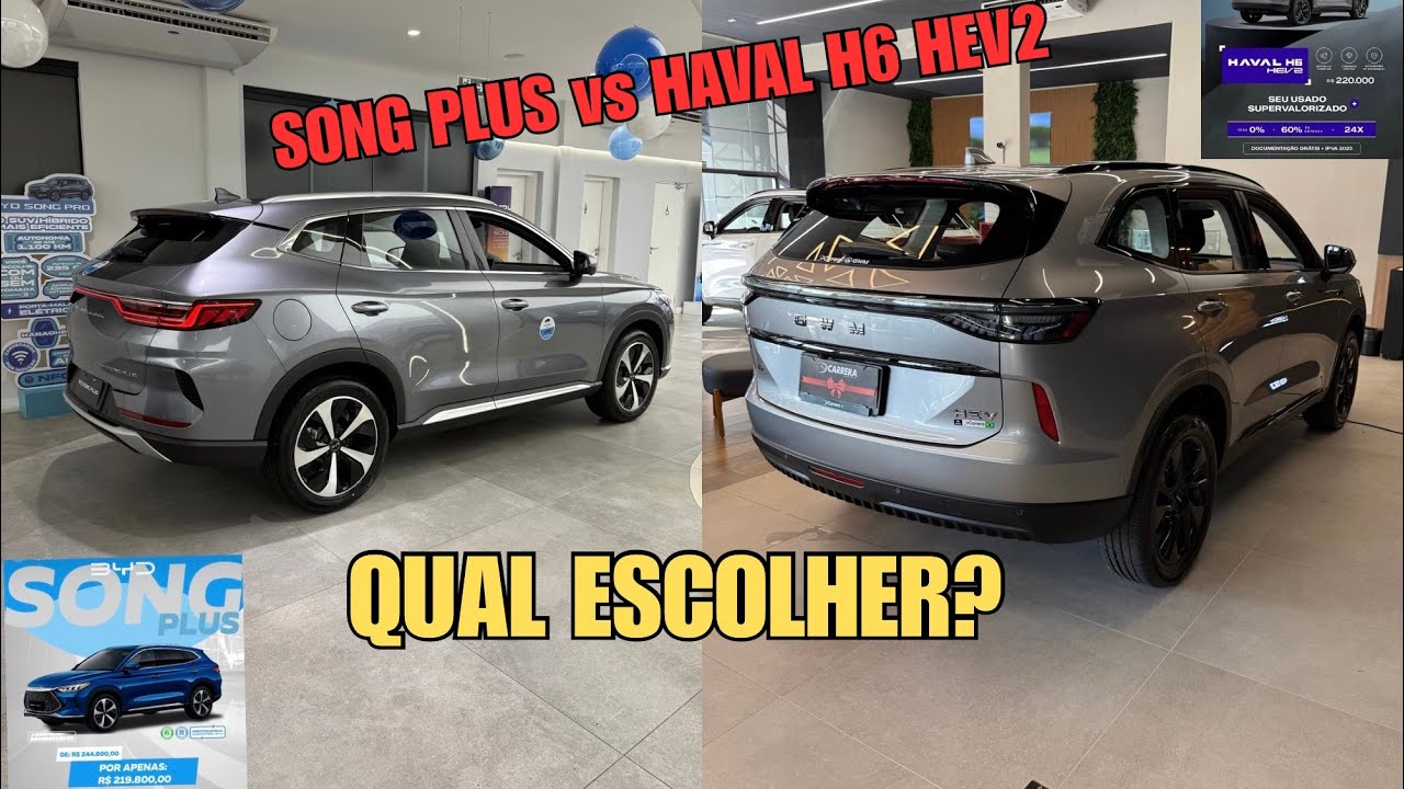 BYD Song Plus vs GWM Haval H6? Minha escolha!