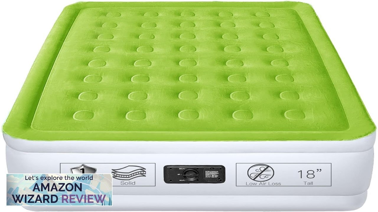 YENING Full Size Air Mattress with Built in Pump Raised Double Blow Review