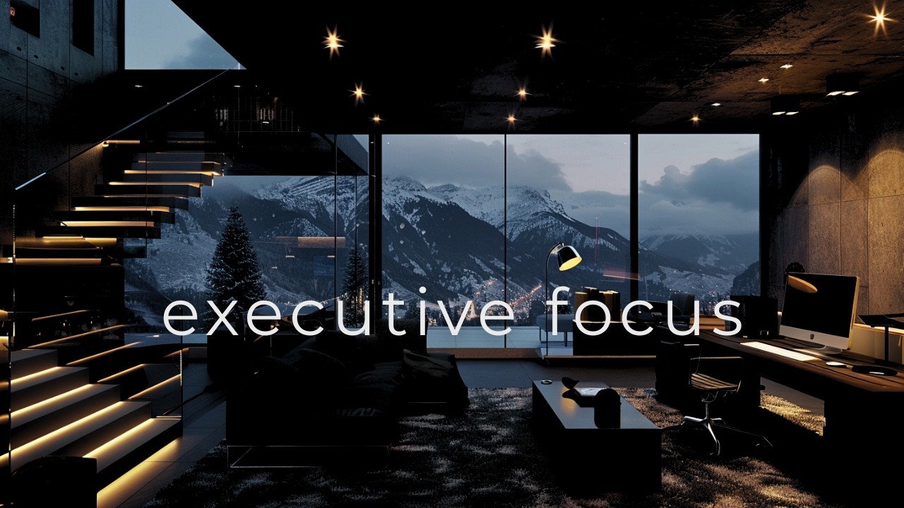 Executive Deep Focus — Luxury Penthouse Night Work Ambience 2 Hours