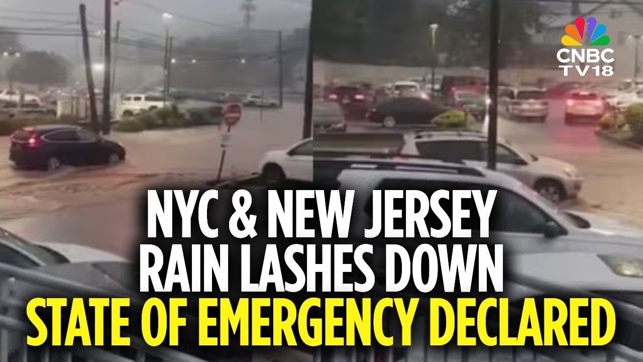 New York & New Jersey Hit by Heavy Rain, State of Emergency Declared | East Coast Rainfall | N18G