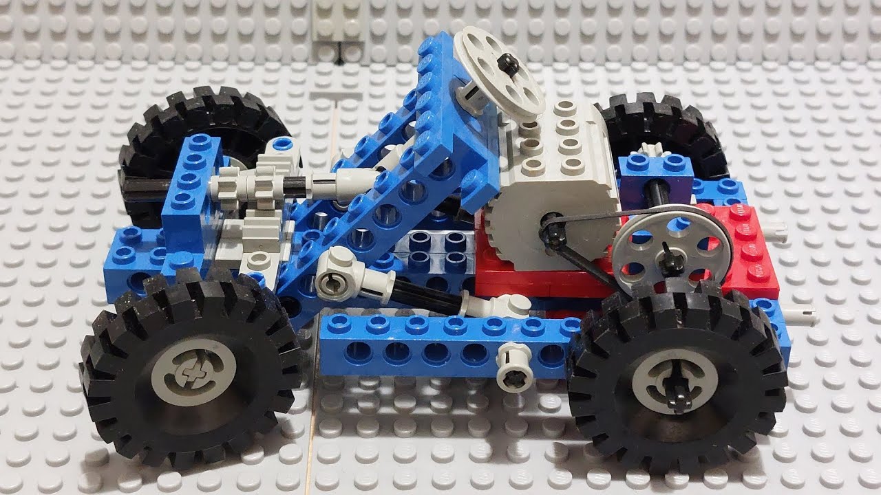 Lego 8050 Technic Car with Electric Motor Tutorial 1982 (Reversed Speedbuild)