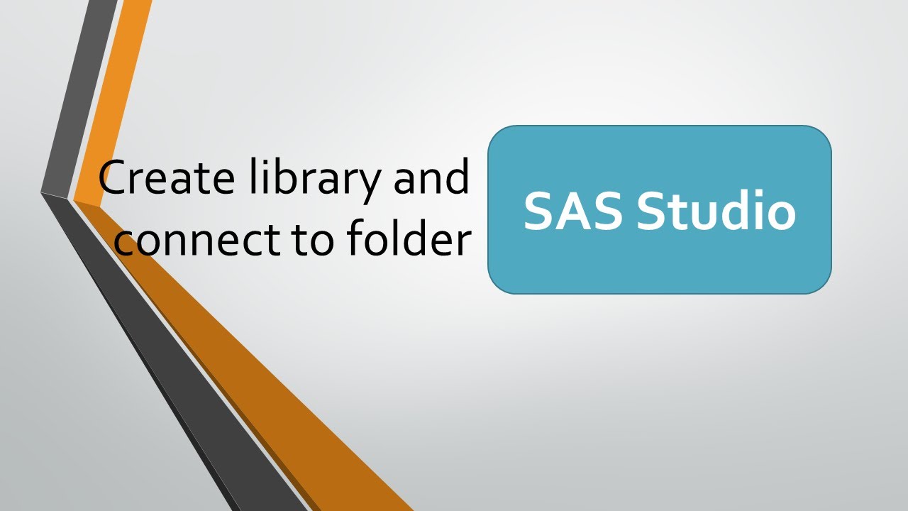 SAS Studio — Как создать библиотеку и связать её с папкой?