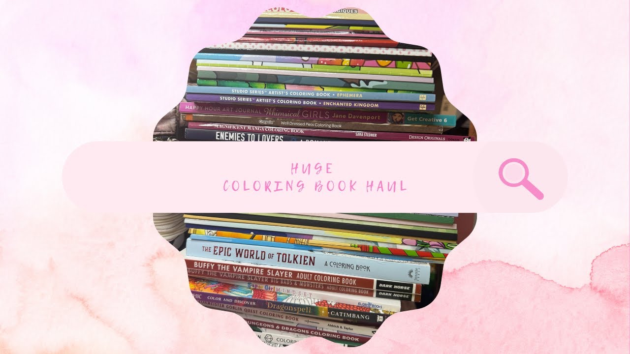 My LONGEST video yet! | Adult Coloring Book Haul | Tons of Books!