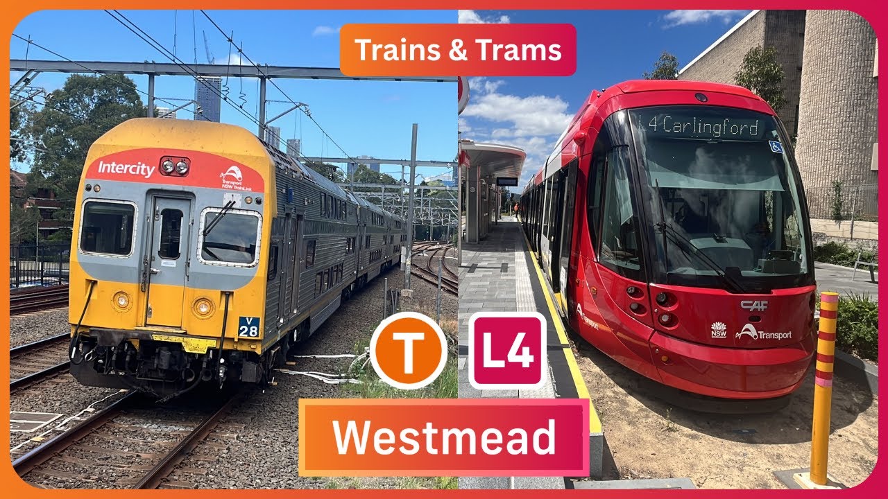 Jason's Transport Vlog 114: Westmead Part 2 - Trains & Trams