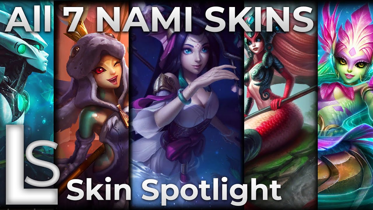 ALL NAMI SKINS 2020 - Skin Spotlight - League of Legends - Patch 10.22.1 - LATEST SKINS