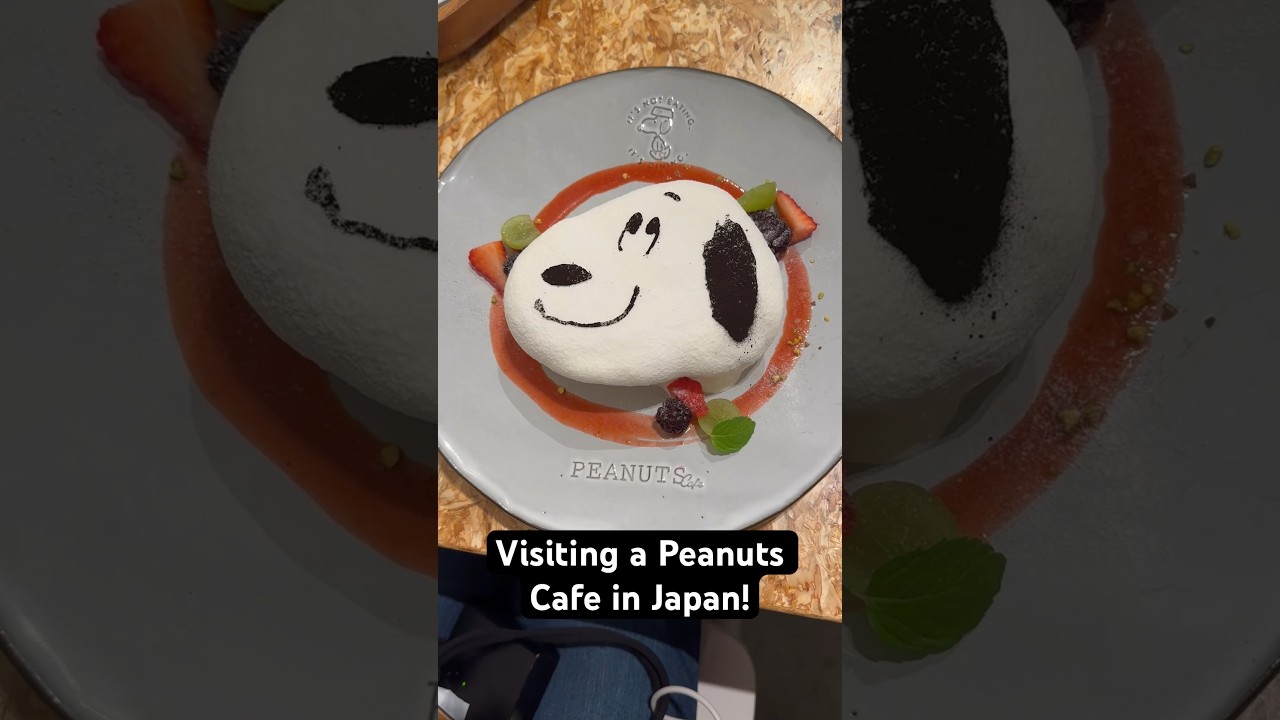Cutest Peanuts Cafe in Japan! #snoopy #foodie