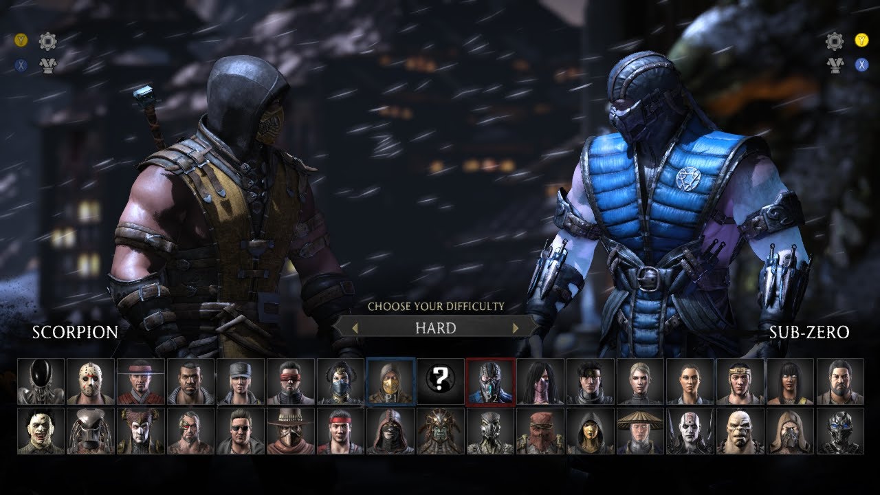 MKX Scorpion vs Subzero (Difficulty: hard) (HD)