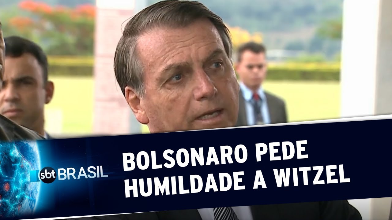 Bolsonaro pede humildade a Wilson Witzel, mas nega relação estremecida | SBT Brasil (22/11/19)