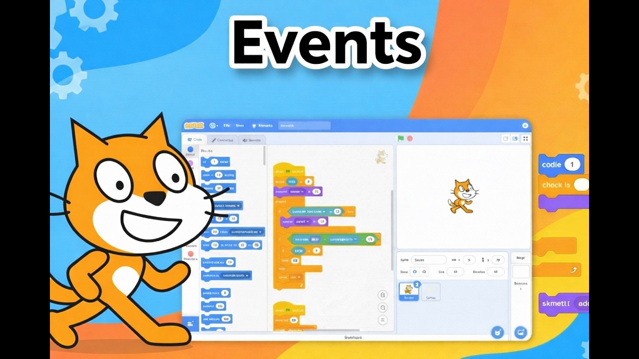 فيديو 13 | شرح أوامر الأحداث في سكراش الجزء الأول | Scratch Events Tutorial Part 1