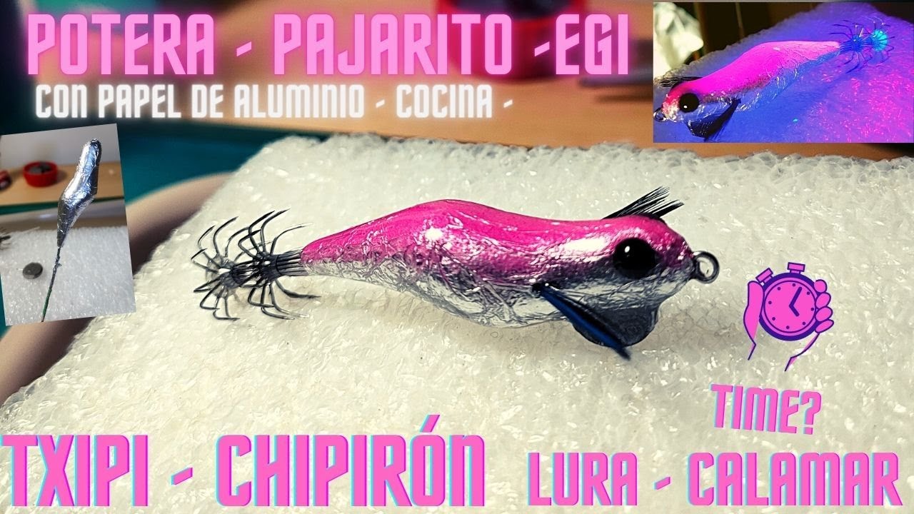 TUTORIAL POTERA CHIPIRÓN - TXIPI - CALAMAR - EGI- SQUIDJIG #eging #squidjig