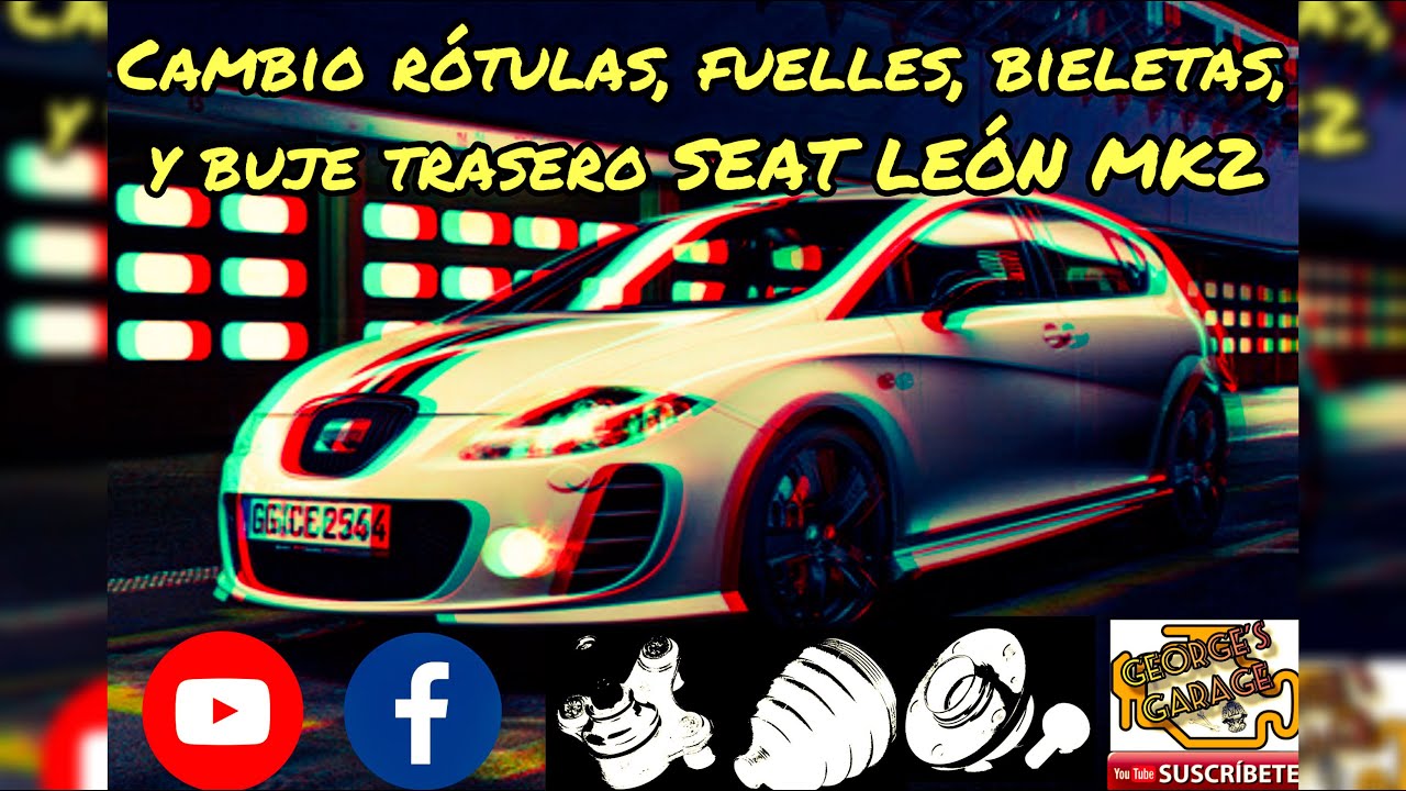 Cambio de rótulas, fuelles, bieletas y buje trasero Seat León MK2 2005-2012
