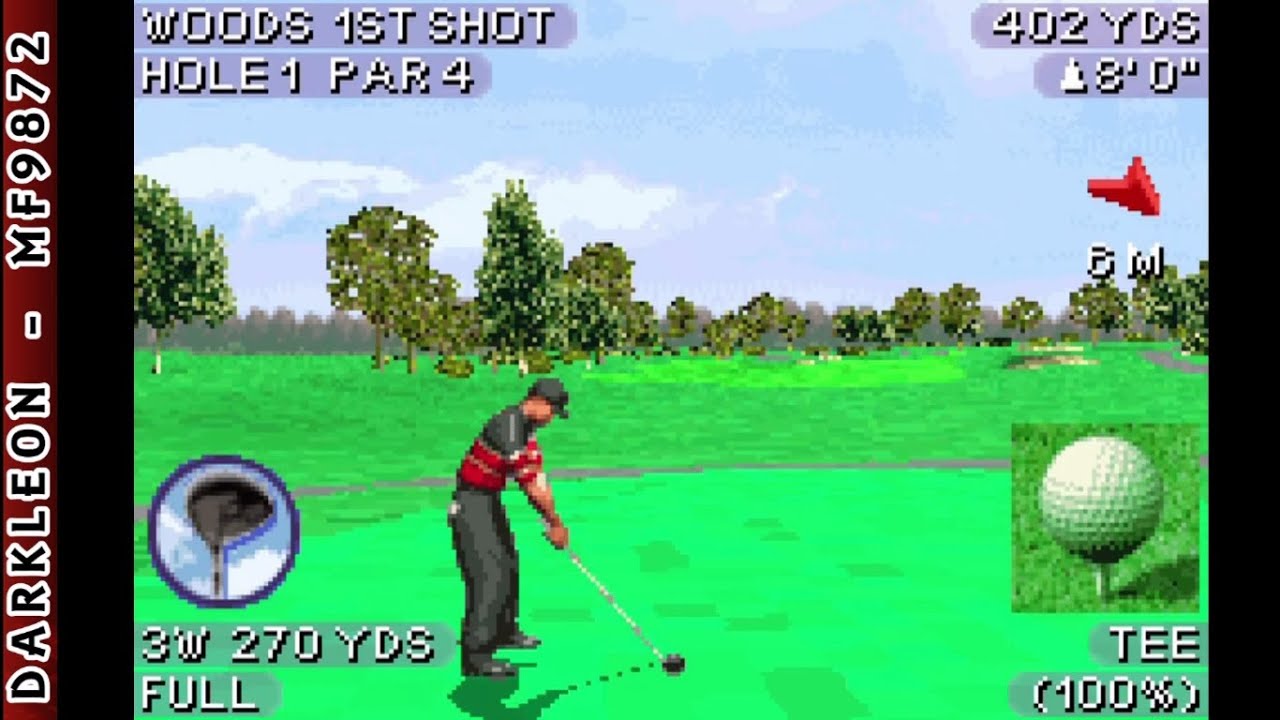 Game Boy Advance - Tiger Woods PGA Tour 2004 © 2003 Electronic Arts - Gameplay