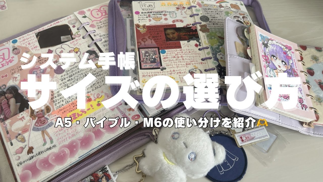 【A5/バイブル/M6】システム手帳サイズの選び方【推し活手帳】