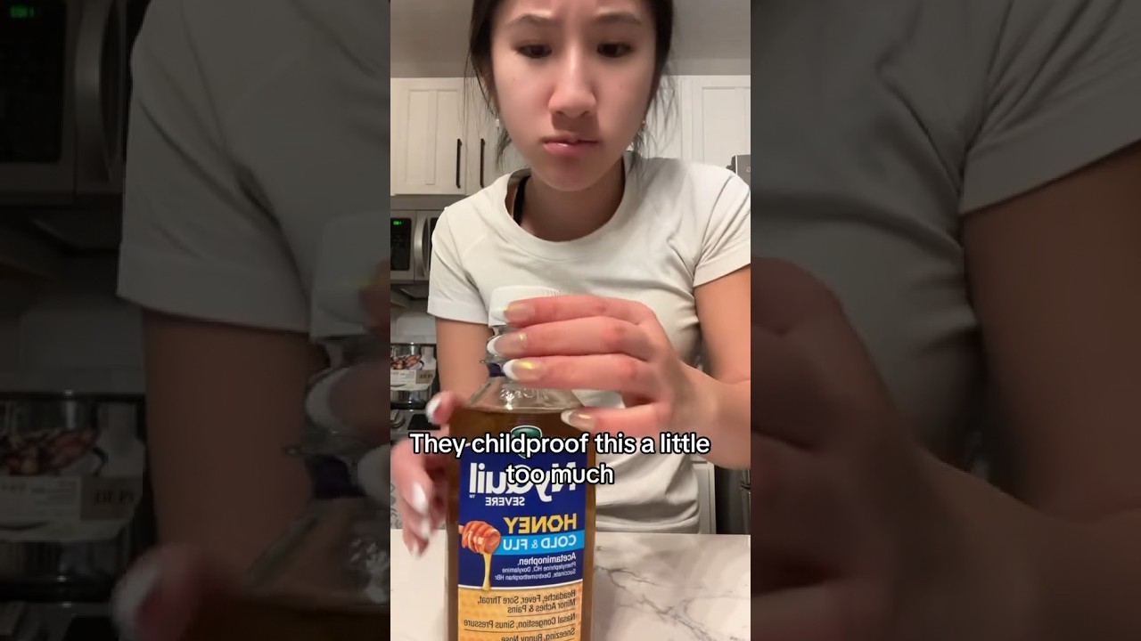 Medicine bottles are so hard to open #childproof #medicine #sick #relatable #cap