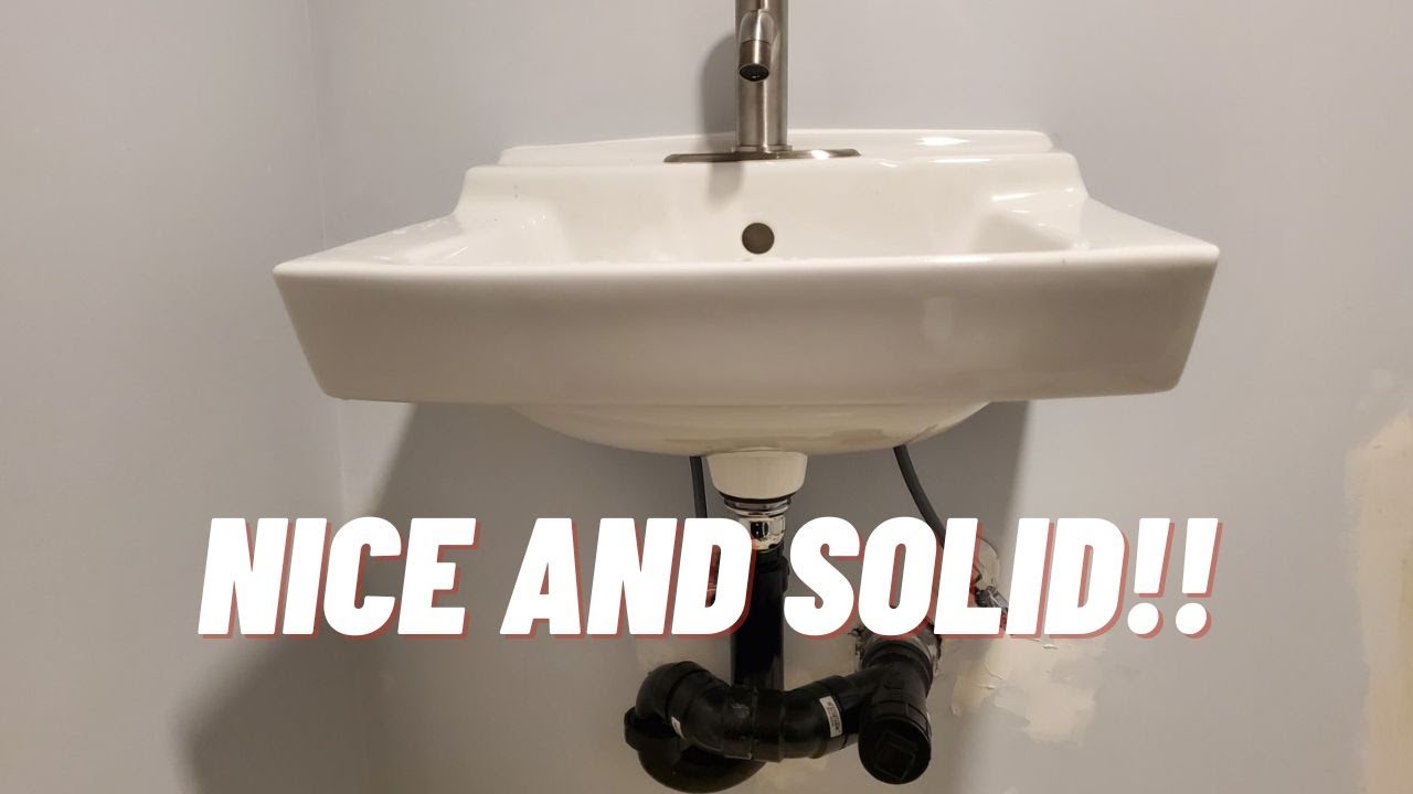 DIY wall mounted sink install (#2) (DIY guide)