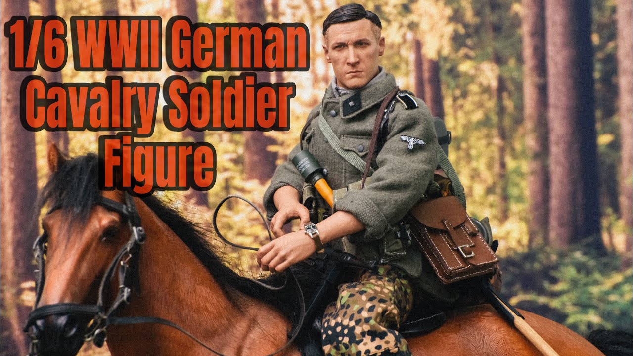Realistic 1/6 WWII German Cavalry Soldier Figure | Historical Collection | WWII ACTION FIGURES