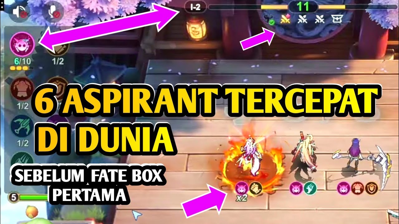 6 ASPIRANT TERCEPAT DI DUNIA||SEBELUM FATE BOX PERTAMA BOSS||COMMANDER LUNOX MCGG||MAGIC CHESS GOGO 
