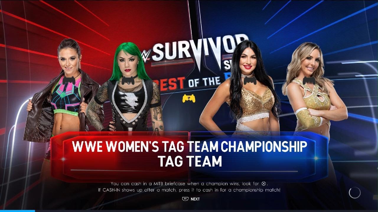 WWE 2K22 - Tegan Nox & Shotzi Blackheart vs The Iiconics - WWE Women's Tag Team Champoinship Match